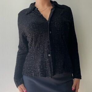 Vintage black button-up